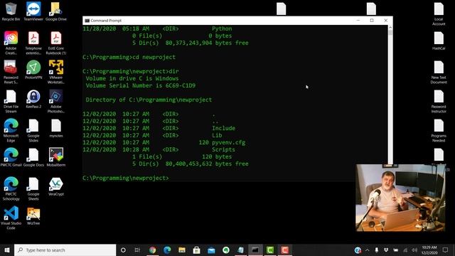 Python & VS Code Virtual Environments Windows 10 смотреть онлайн