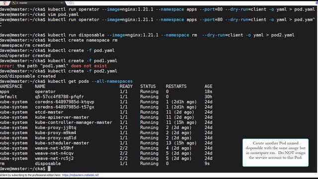 CKA sample test question 5 - RBAC and API смотреть онлайн
