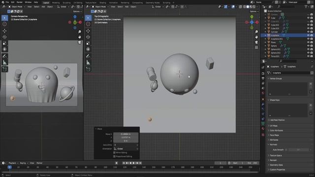Cute Ghost in Blender: 3D Illustration смотреть онлайн