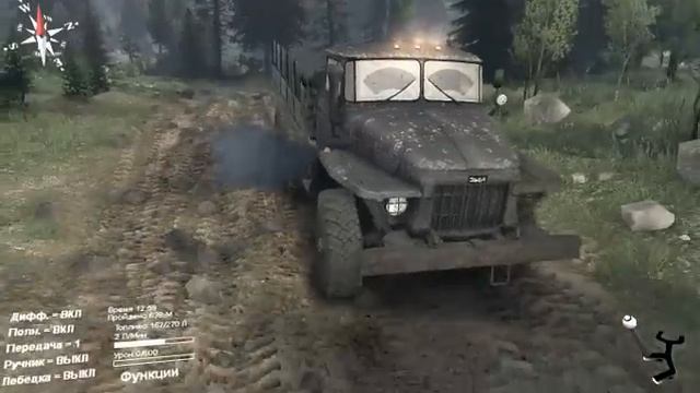 Звук Урала-375 с бензиновым двиглом. смотреть онлайн