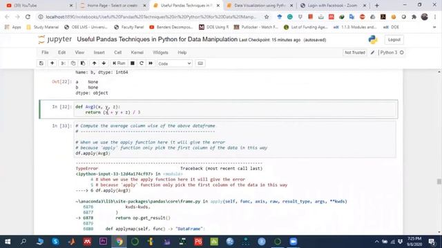 Use of Apply Function and User defined Function in Python смотреть онлайн