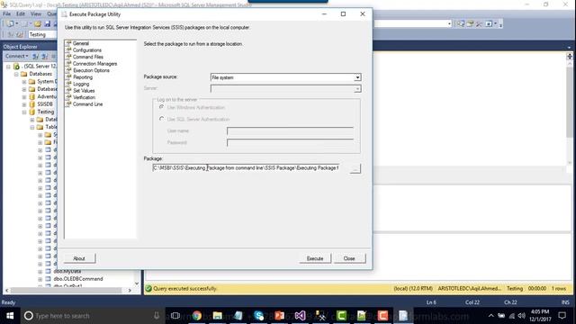 52 Execute package utility in SSIS | how to execute ssis package from dtexecui смотреть онлайн