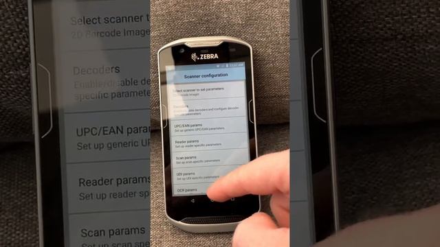 Zebra tc57 Barcode settings смотреть онлайн