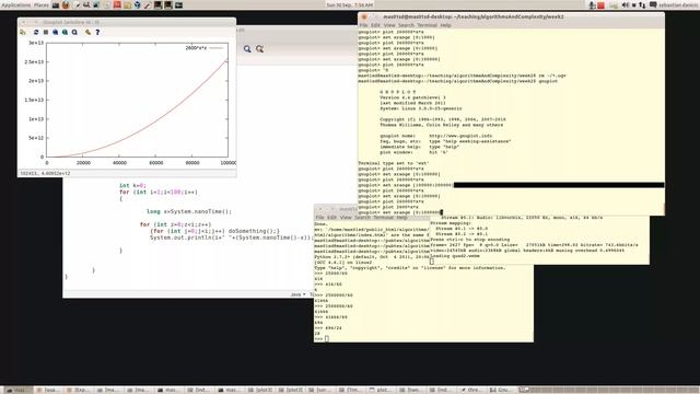 How to time Java programs with quadratic time complexity and plot the curve смотреть онлайн