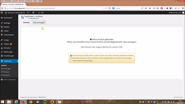 WordPress Backup in unter 5 Minuten! - Duplicator Plugin - deutsch / german смотреть онлайн