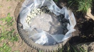 ПРУД ИЗ ПОКРЫШКИ СВОИМИ РУКАМИ / DIY БЮДЖЕТНЫЙ МИНИ ПРУД