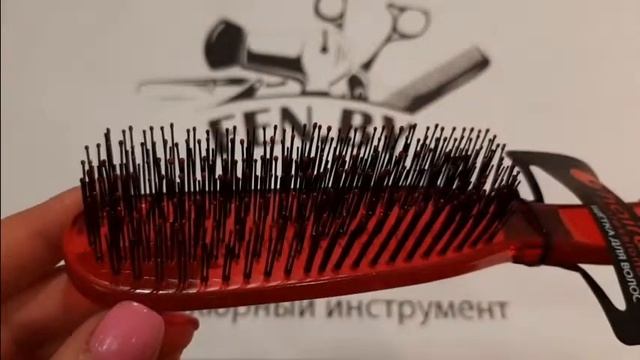 Щетка для волос Hairway Crystal узкая смотреть онлайн