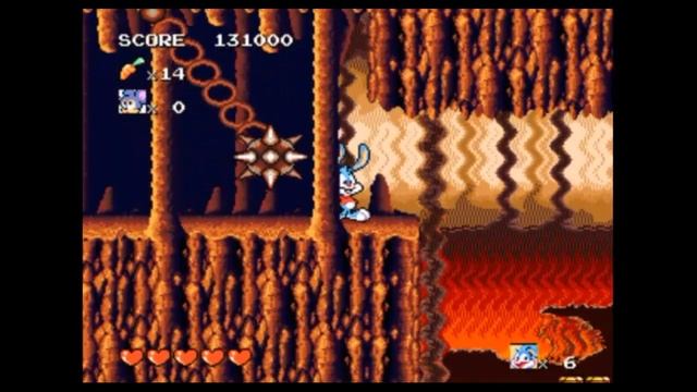 Sega Mega Drive 2 (Smd) 16-bit Tiny Toon Adventures Buster's Hidden Treasure Вулканы