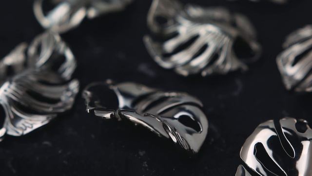 Monstera Leaf Silver Hangers / Earrings | UrbanBodyJewelry.com