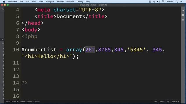 PHP-011 ARRAYS смотреть онлайн