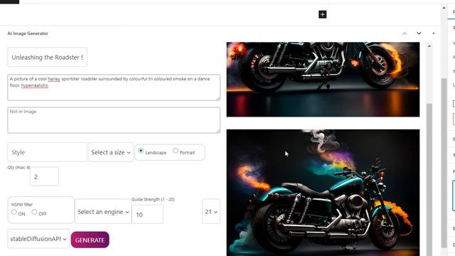 Wordpress plugin: Ai Post Image Generator Demo смотреть онлайн