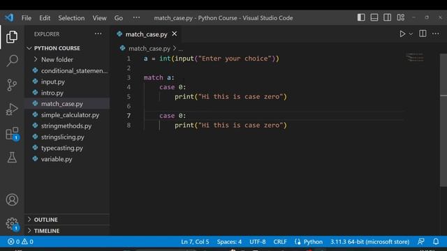 ?? Switch cases/Match Cases in Python Programming - Tutorial #8 Going Viral! ??| #codewithscientis смотреть онлайн