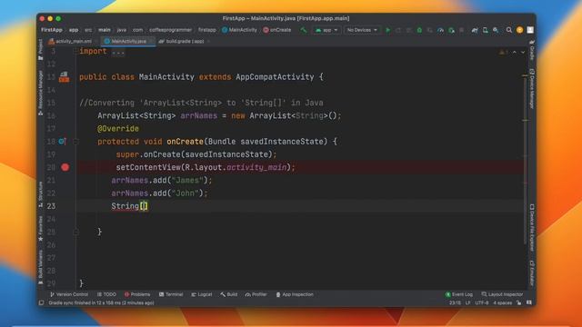 Converting ArrayList of String to a simple 'String[]' array in Java Programming смотреть онлайн