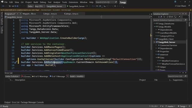 08 Основы Blazor Server .NET 6, маппинг значений свойств из моделей и DTO смотреть онлайн
