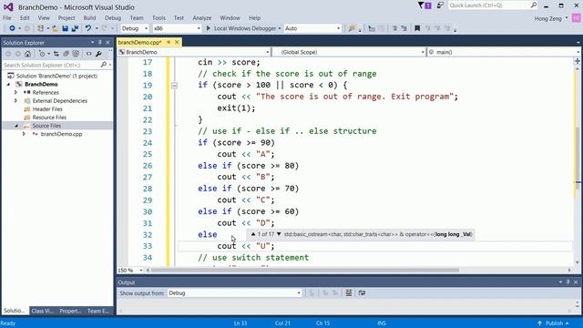 How to use if else and switch in C++ смотреть онлайн