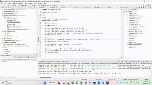 72.Spring Boot(Validation | Email API | Global Exception Handling) смотреть онлайн