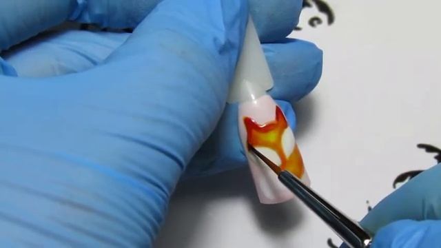 Дизайн ногтей ❤ Лиса на ногтях ❤? Роспись гель лаком ❤ #гельлак #маникюр #nail смотреть онлайн