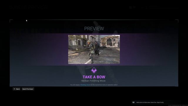 Take A Bow - Velikan Finishing Move in COD Modern Warfare Warzone смотреть онлайн