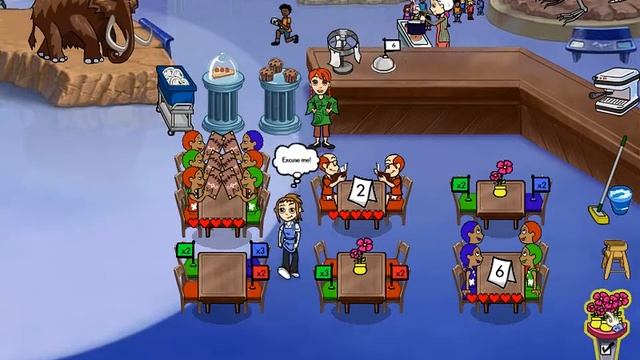 Diner Dash 4: Hometown Hero - Museum Grill - Multiplayer: Free for All - Medium смотреть онлайн