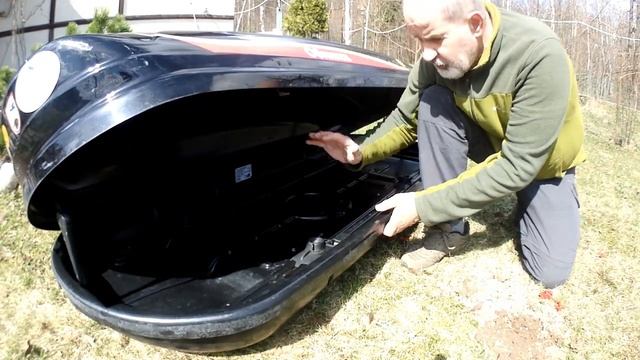Автобокс 460 литров, макс 75 кг на крышу авто смотреть онлайн
