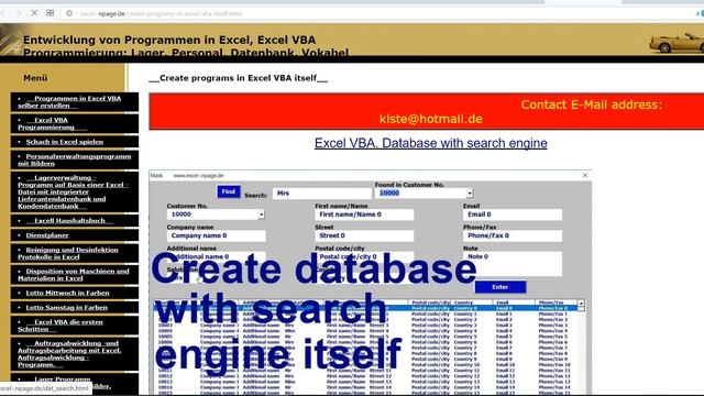 39 Excel VBA Database with search engine смотреть онлайн