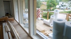 Окна в пол .