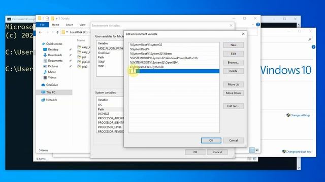 Cómo configurar PATH para Python en Windows смотреть онлайн
