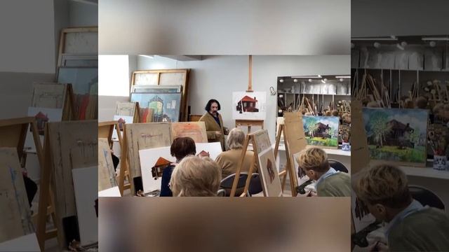 Старый город Екатеринбург холст масло мастер класс от Александра Мицника ЧСХРФ урок 2