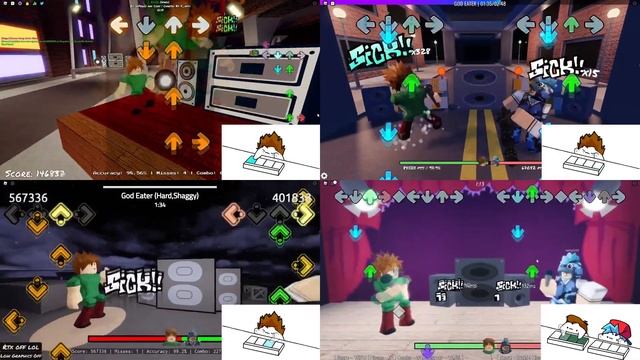 Shaggy God-Eater in differences in 4 roblox map! (9 keys!) смотреть онлайн