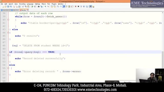 How to use Delete Query in MySQL in PHP смотреть онлайн