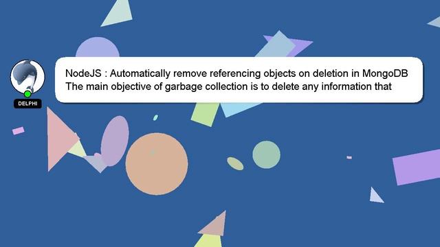 NodeJS : Automatically remove referencing objects on deletion in MongoDB смотреть онлайн