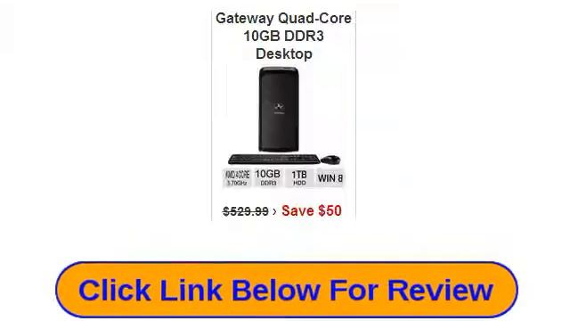 Gateway DX4380 UR23 Desktop PC AMD Quad Core A10 6700 Labor Day Sale смотреть онлайн