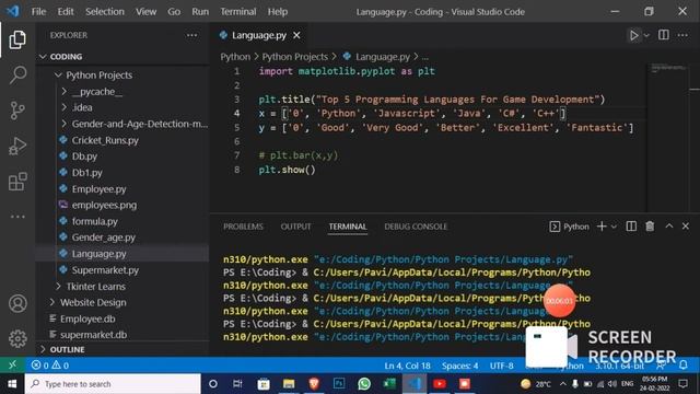 Basic Histogram Program In Python | Matplotlib in Tamil | Part-1 смотреть онлайн