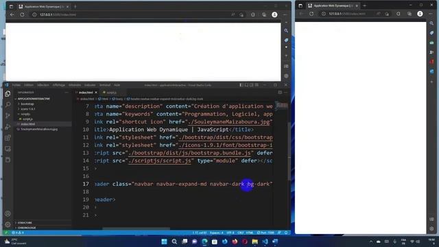 Création de menu avec Bootstrap 5 avec profil utilisateur complet смотреть онлайн
