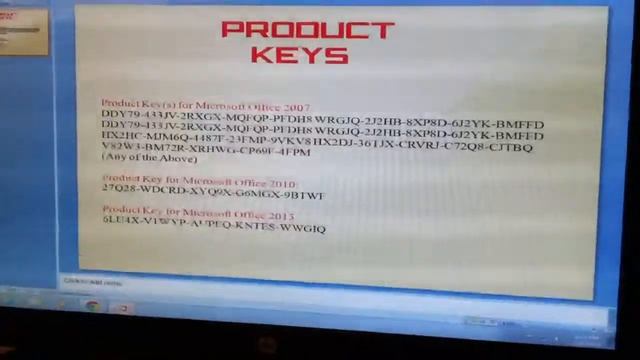 Product Keys for Microsoft Office смотреть онлайн