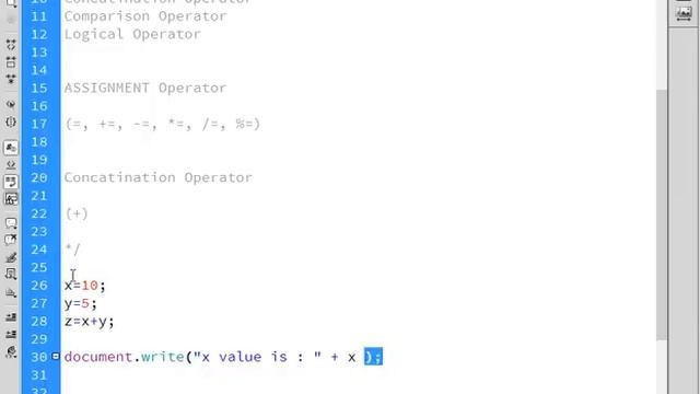 JavaScript Tutorial for Beginners video 4 (Concatination Operator ) смотреть онлайн