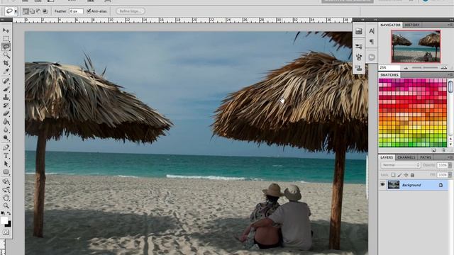 Photoshop CS5 : Content Aware Fill / New Feature смотреть онлайн