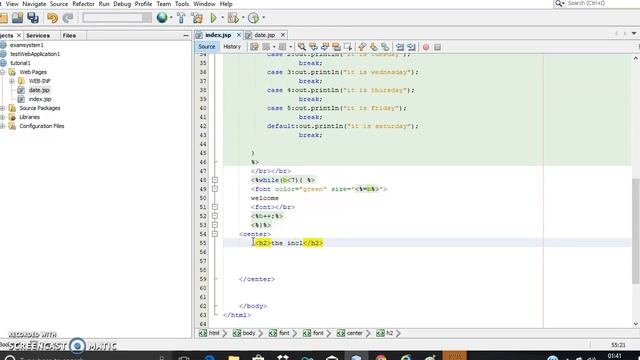 jsp tutorial in netbeans part-7:jsp include смотреть онлайн