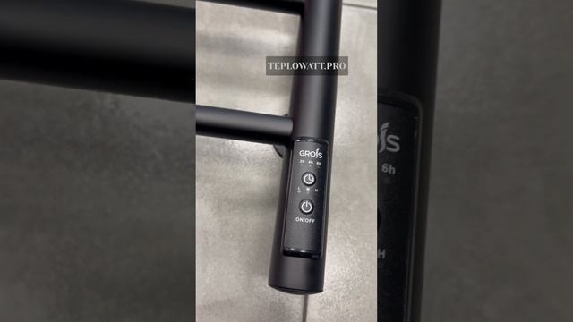 Grois LAURA GR131 узкий полотенцесушитель от TEPLOWATT.PRO (Гройс Лаура 400х700) правый тэн, чёрный смотреть онлайн