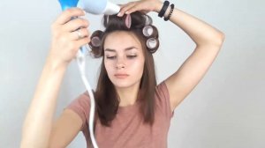 Объем волос при помощи бигуди