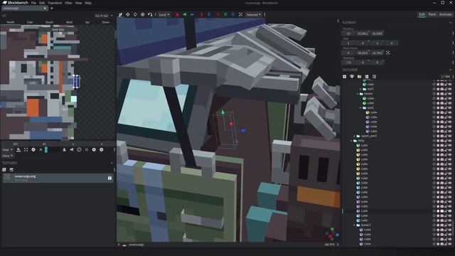 Ocean Cargo Fish | Blockbench Timelapse смотреть онлайн
