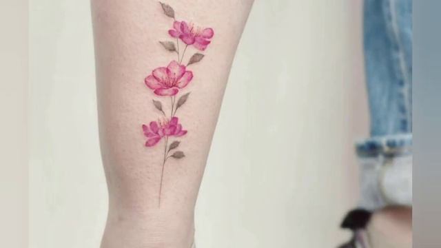 pink peony watercolor tattoo designs #tattoo #pink смотреть онлайн