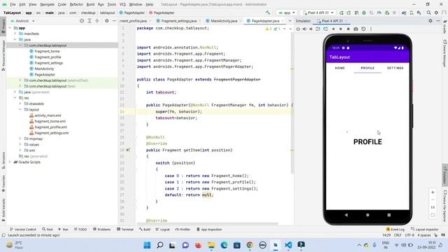 Tab Layout in android studio смотреть онлайн