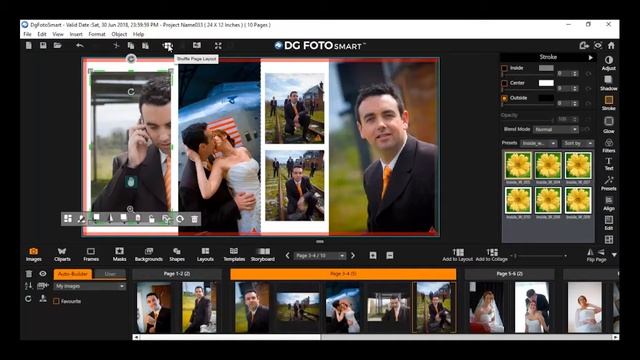 Dg Foto Smart: Toolbar - Shuffle Page Layout смотреть онлайн