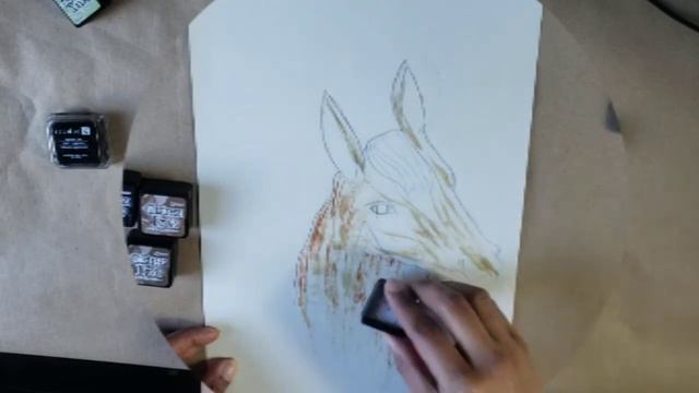 Painting With Distress Ink Pad. Use this video for Zoom Art Fun with Friends смотреть онлайн