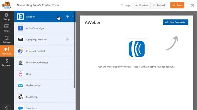 How to Use the AWeber Addon by WPForms смотреть онлайн