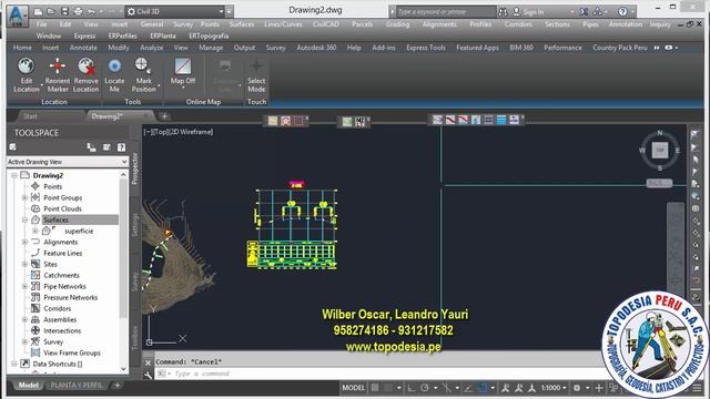 Diseño de túnel con AutoCAD Civil 3D 2017 - 2 parte смотреть онлайн