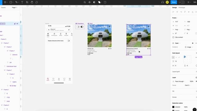 Figma Variables: Building a prototype of Airbnb home page смотреть онлайн
