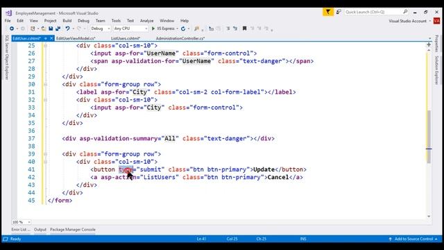 Edit identity user in asp net core смотреть онлайн