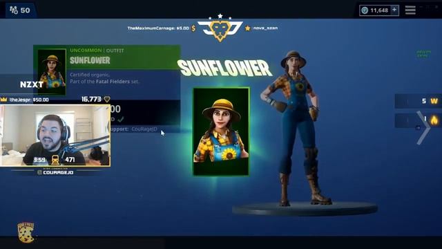 Streamers React to *NEW* Sunflower Skin! (Fortnite Item Shop Update) - Fortnite Streamer Highlights смотреть онлайн